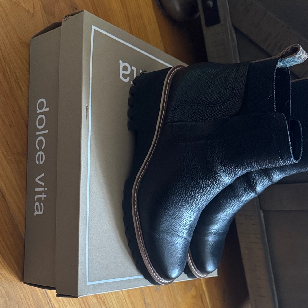 Dolce Vita Black Ankle Boots